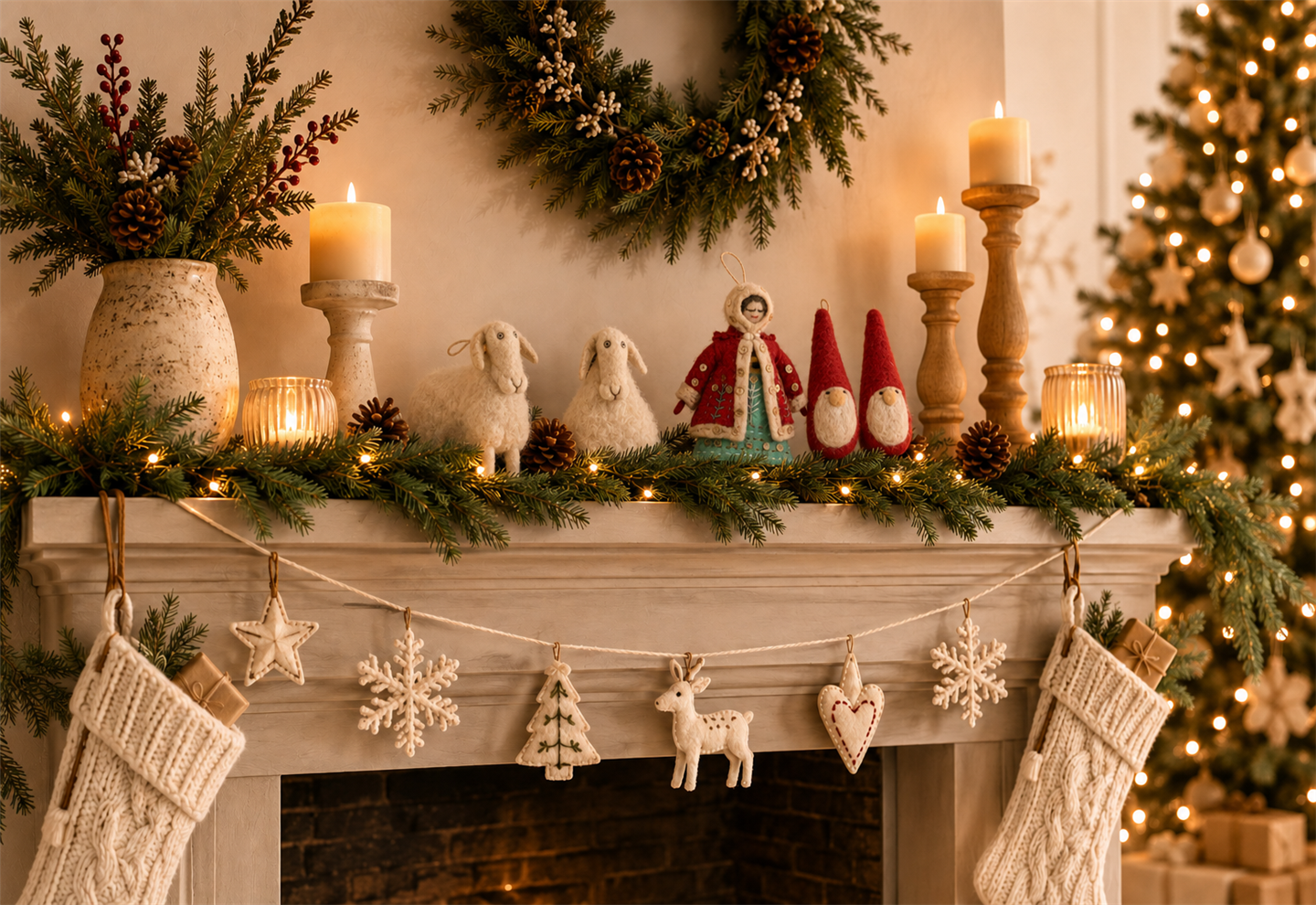 Christmas Mantel Décor