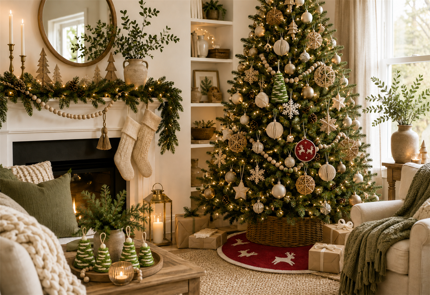 Neutral Christmas Tree Décor