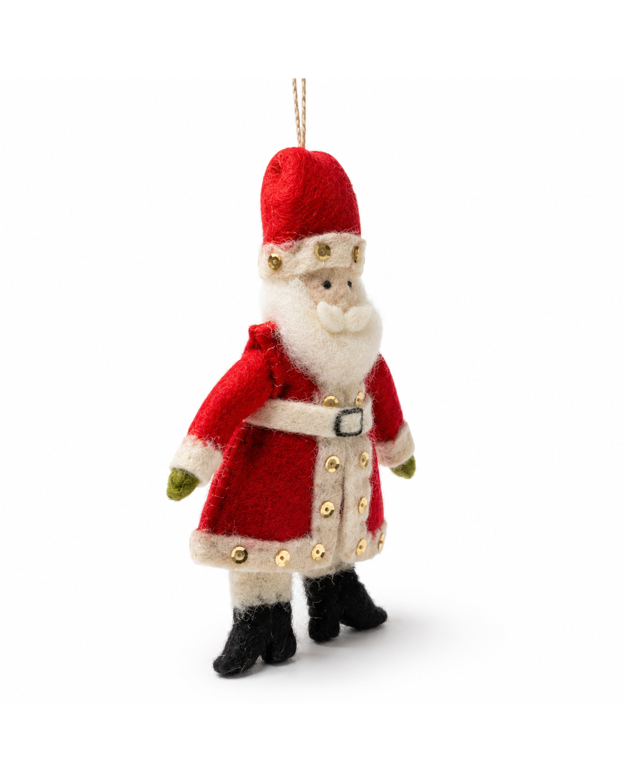 Wool Felt Christmas Santa Claus Ornament