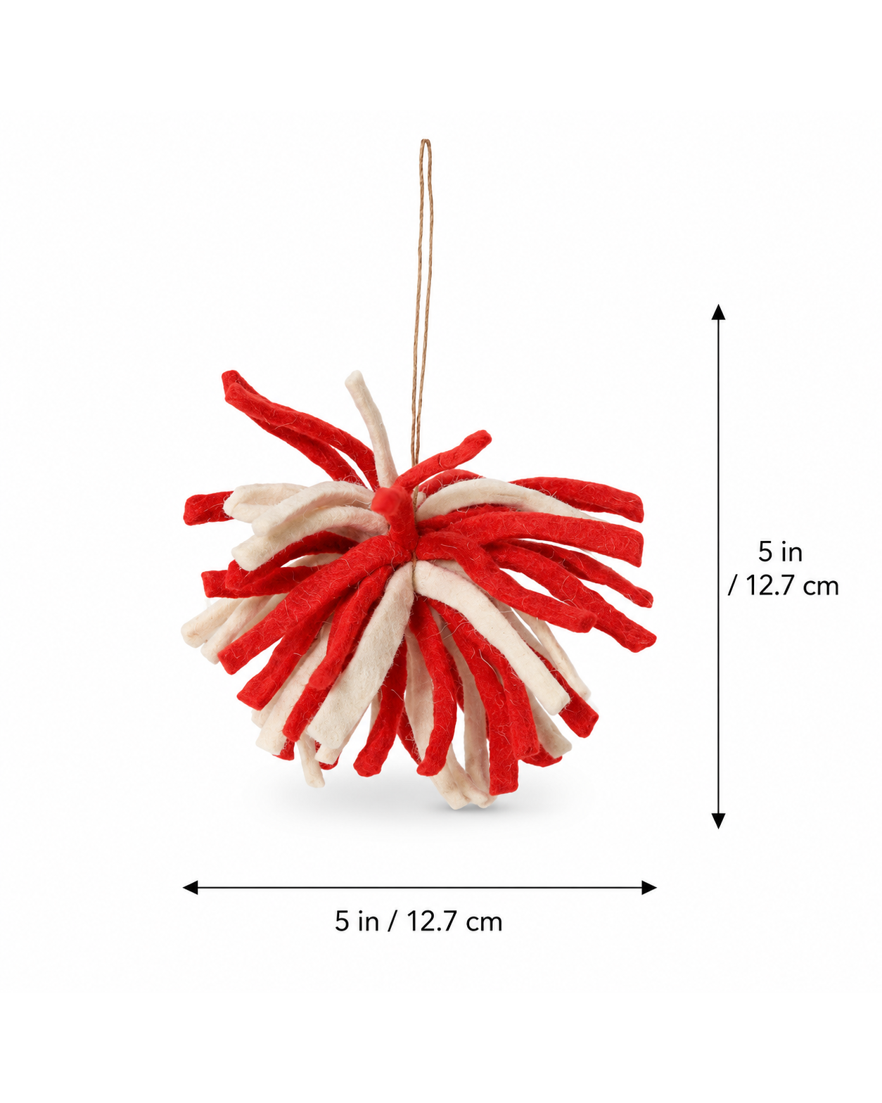 Felt Chindi Bauble Ornament Set of 4 hanging ornament