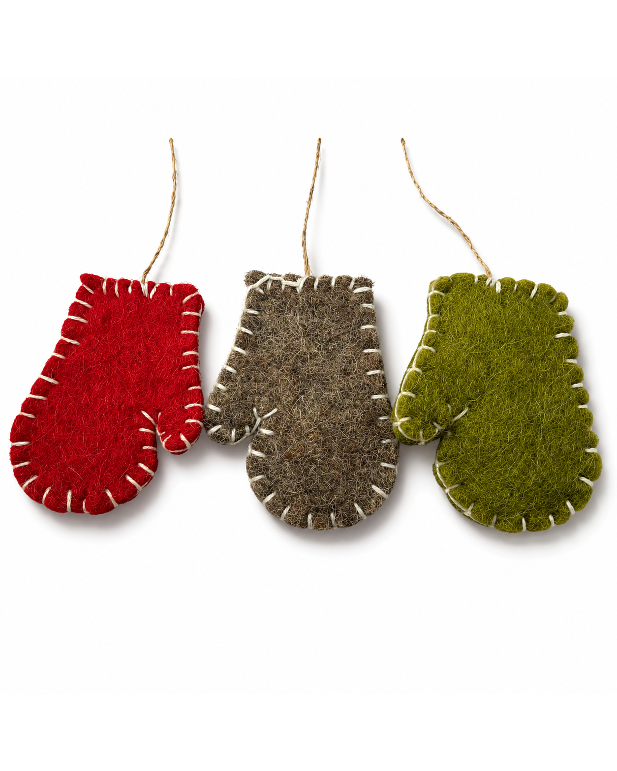 Mini Christmas Gloves Set of 3 hanging ornament