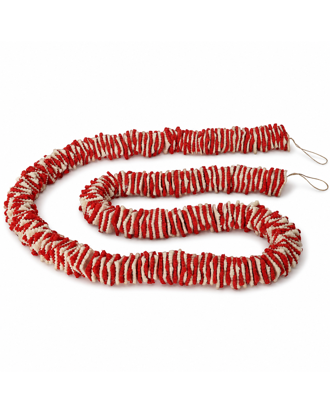 Square Garland red white