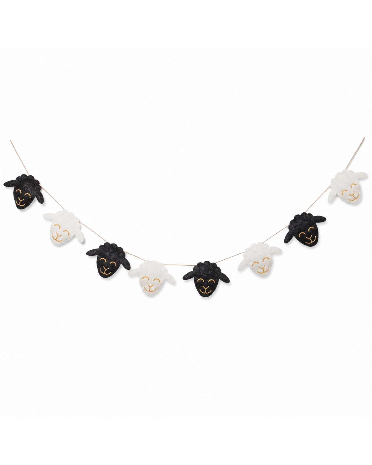 Felt Easter Sheep Garland