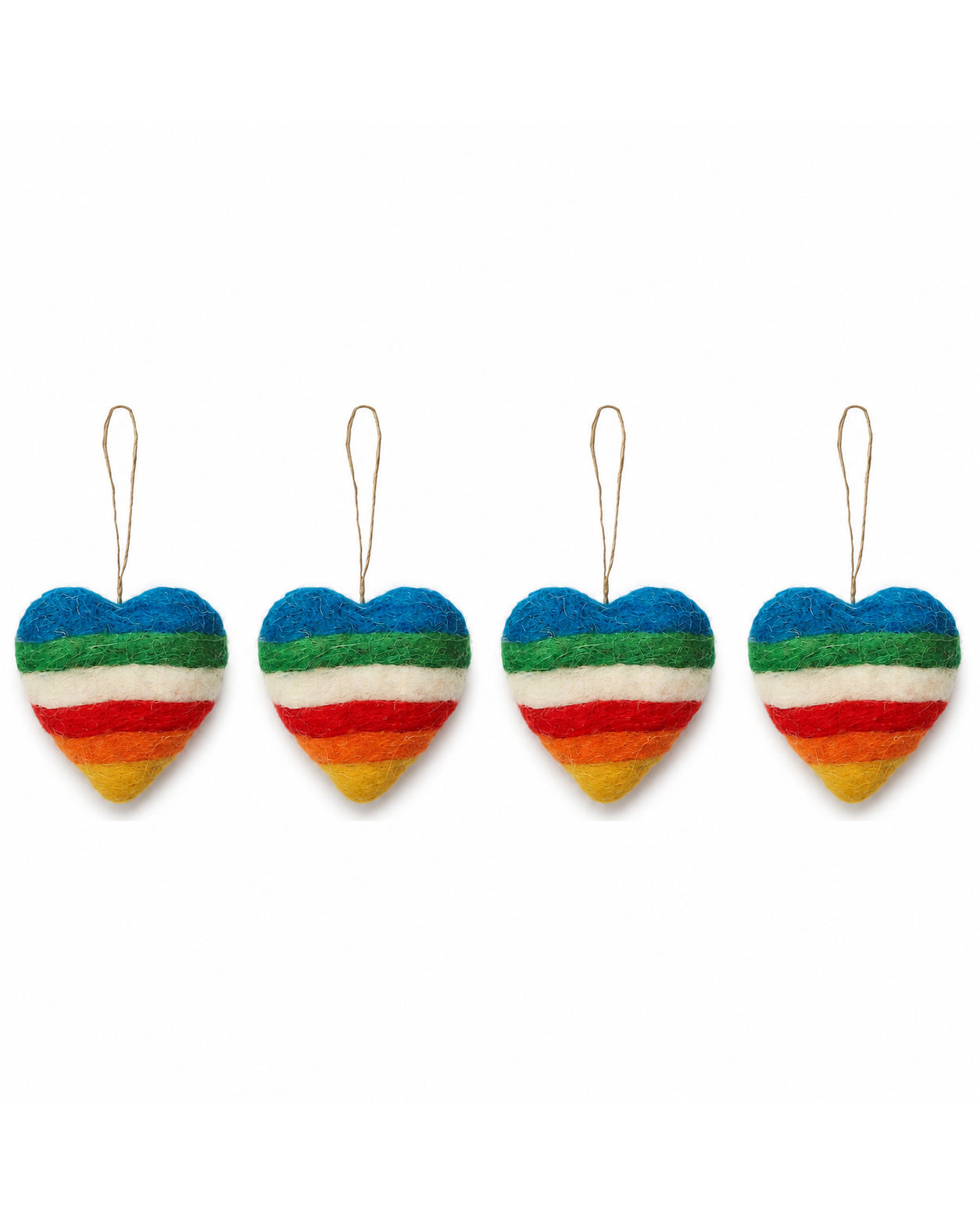 Hanging Heart Bauble Set of 4 hanging ornament