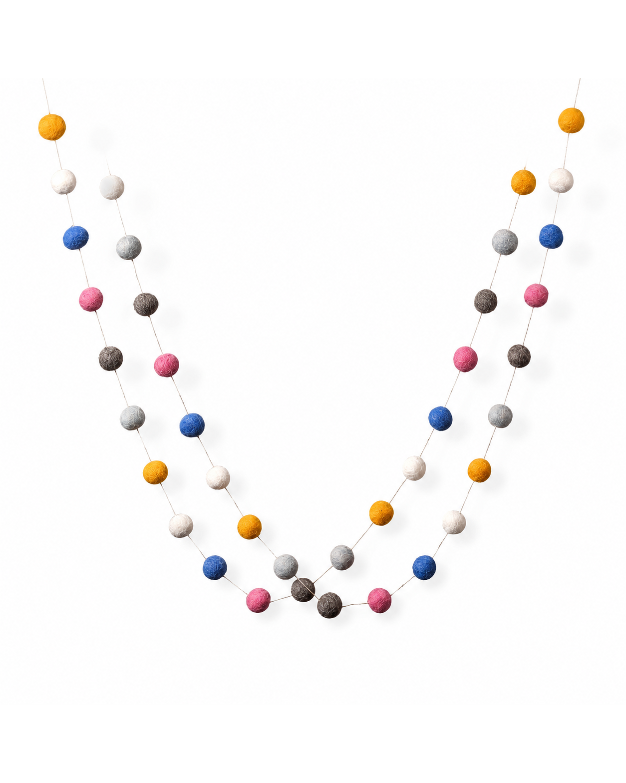 Micro Pom Pom Garlands Set Of 4