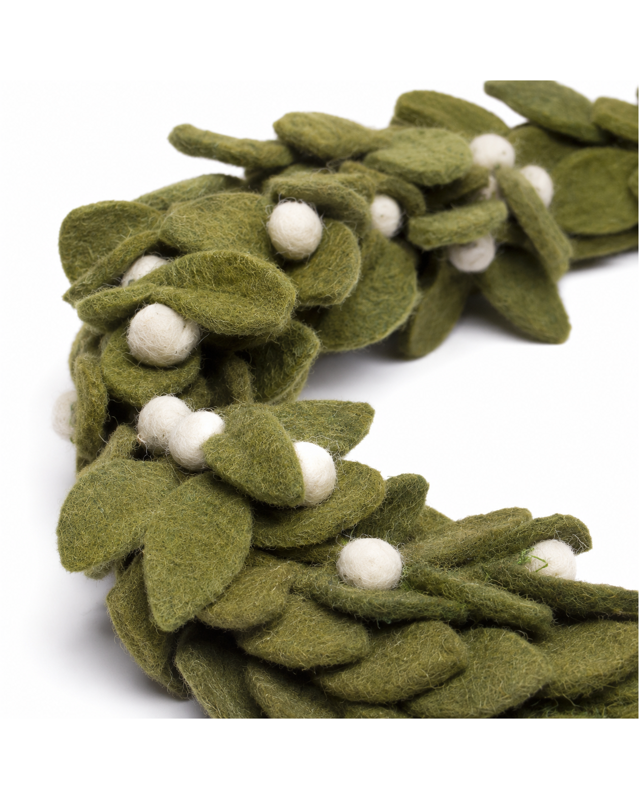 Felt Wreath(Green) ornament