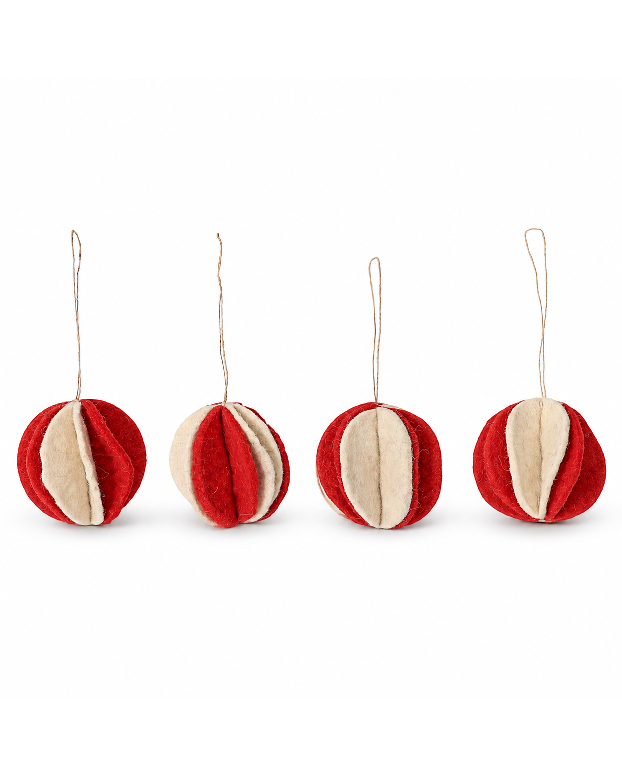 Hanging Ball Flower Bauble Set of 4 hanging ornament