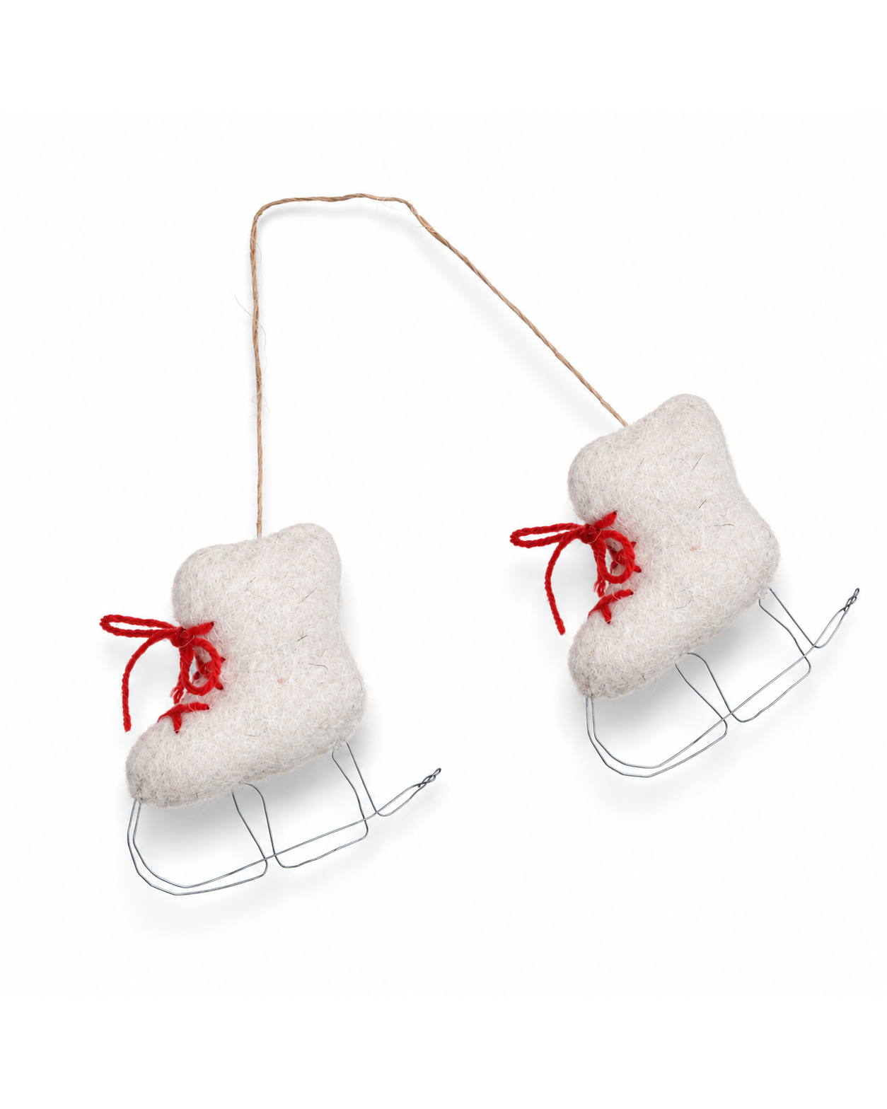Mini Ice Skates Ornament Set of 2 hanging ornament