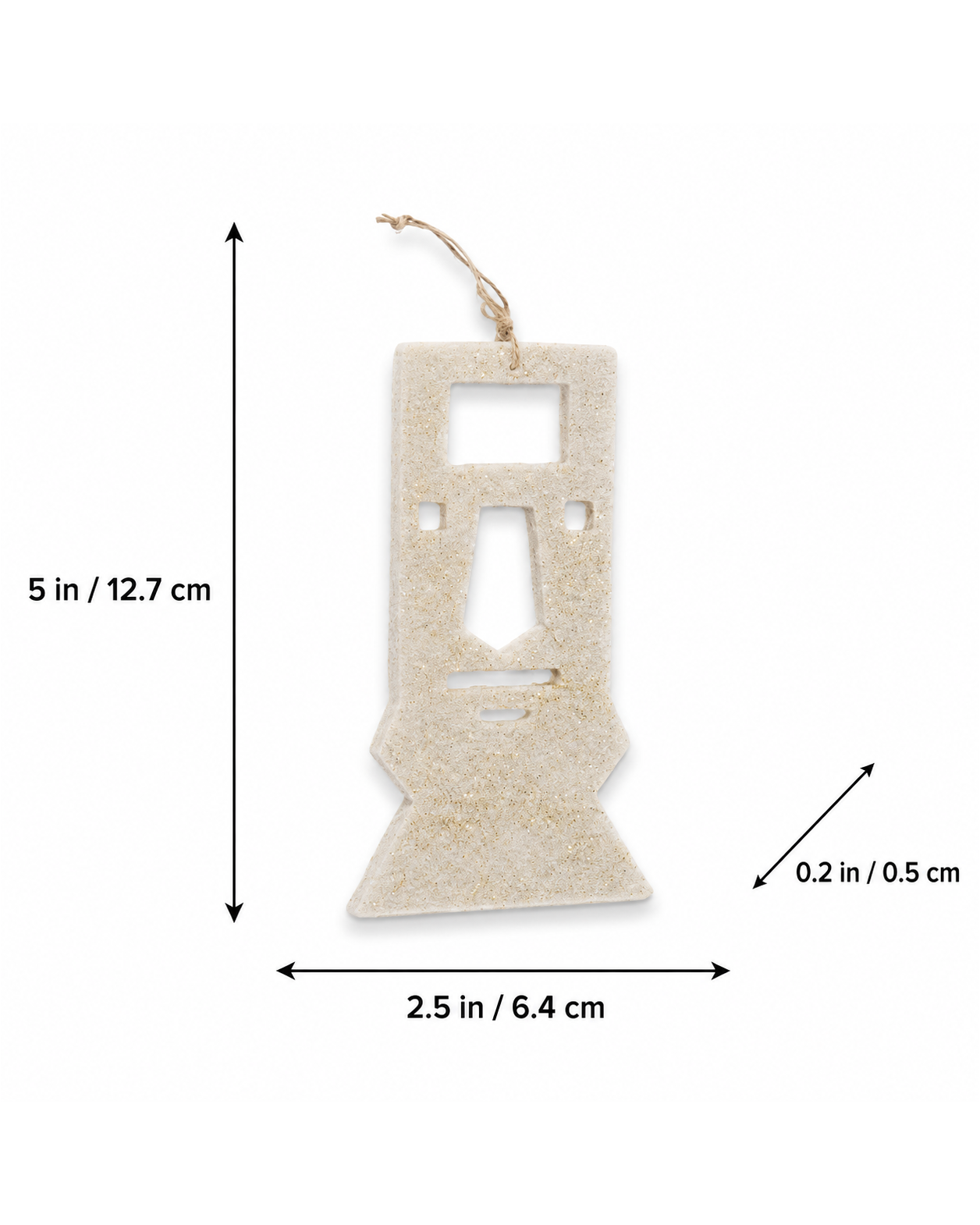 Felt Hanging Easter Island Set of 2 hanging ornament