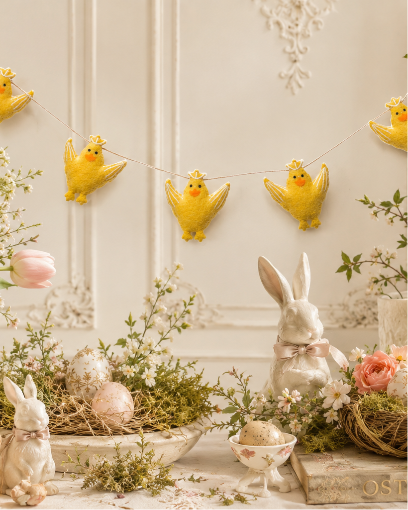 Felt Easter Flying Chicks Garland