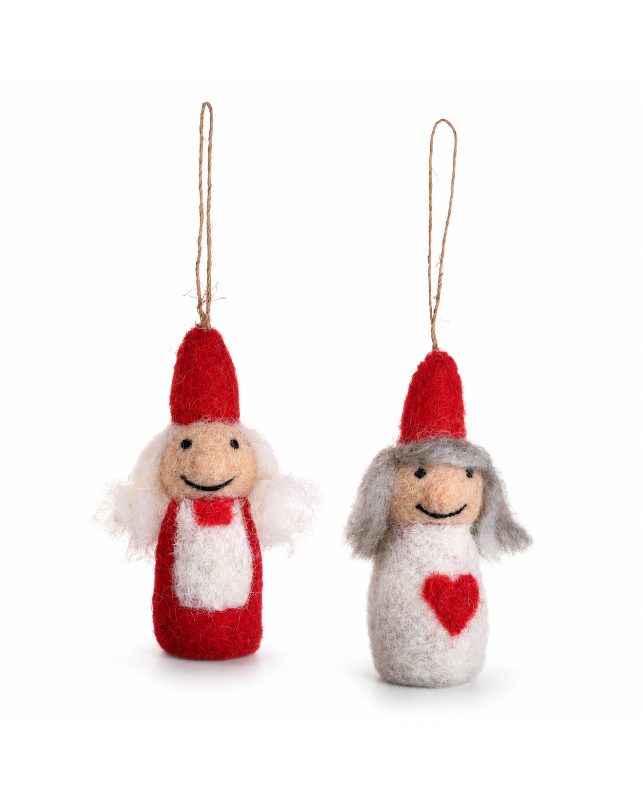 Pixie Boy + Pixie Girl hanging ornament