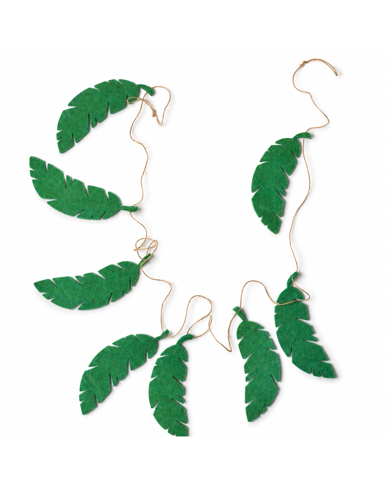 Felt Leaves Garland (Green)