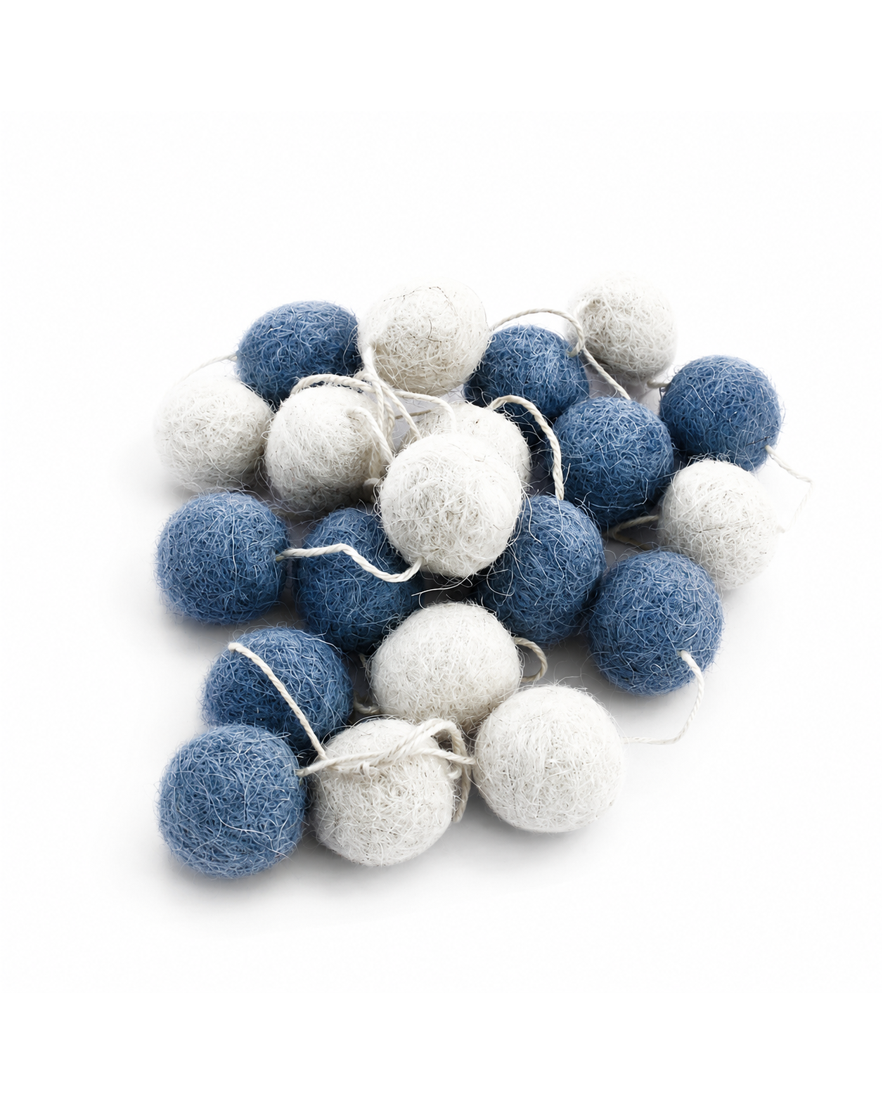Felt Micro Pom Pom Garlands Set Of 4