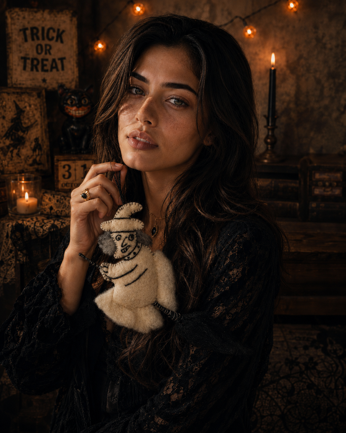 Hanging Witch Ornament