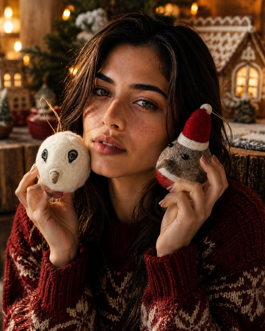 Robin Bird And Owl Bauble (Set Of 2) hanging ornament