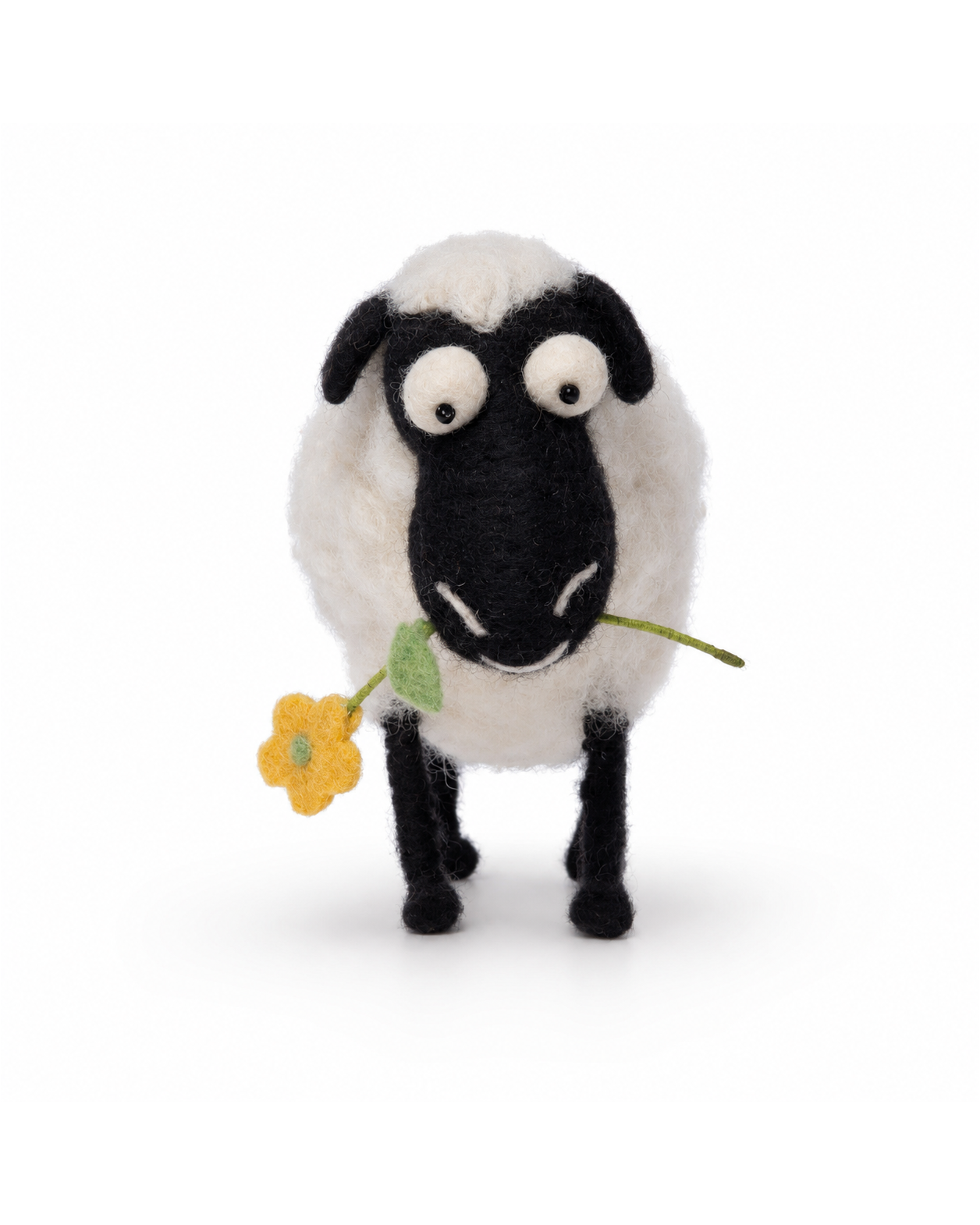 Felt Valais Blacknose Sheep ornament