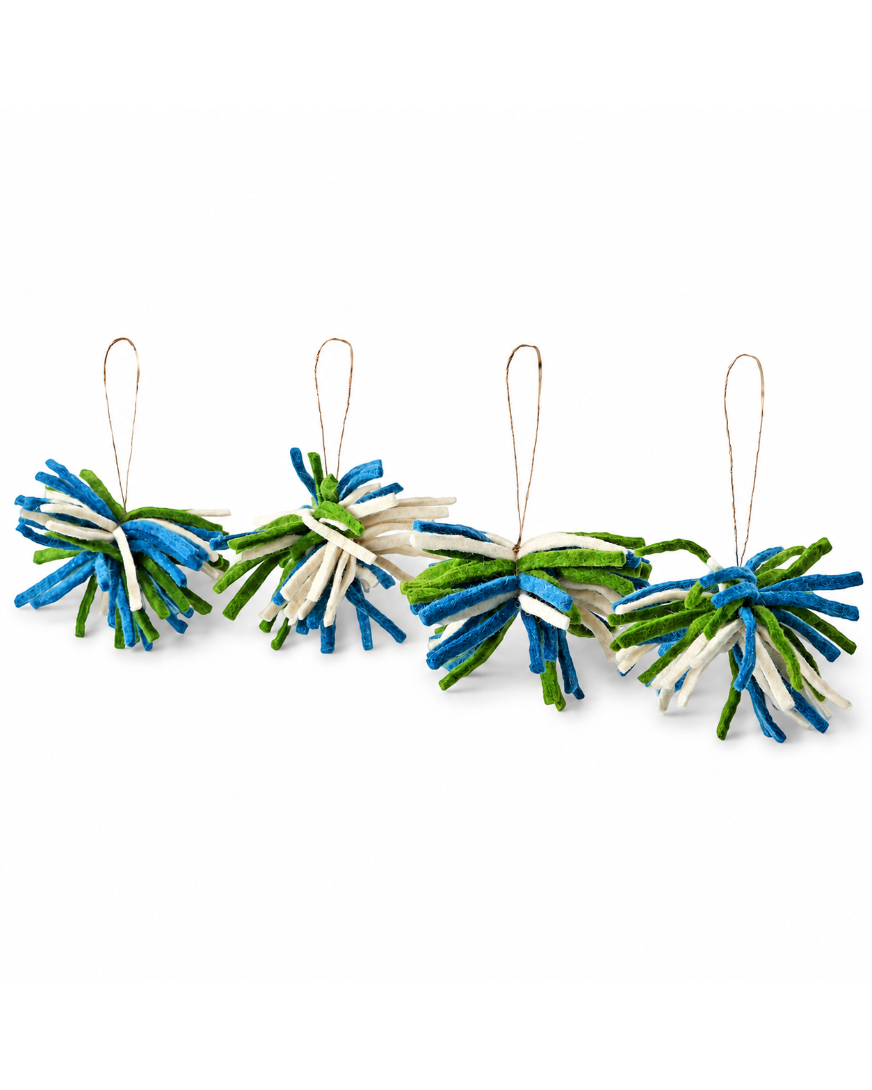 Chindi Bauble Ornaments Set of 4 hanging ornament