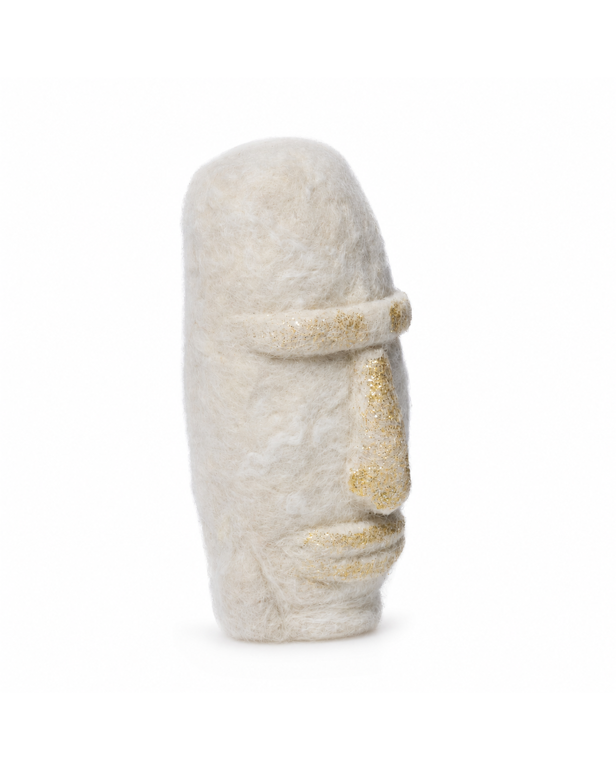 Felt Easter Island (White) ornament