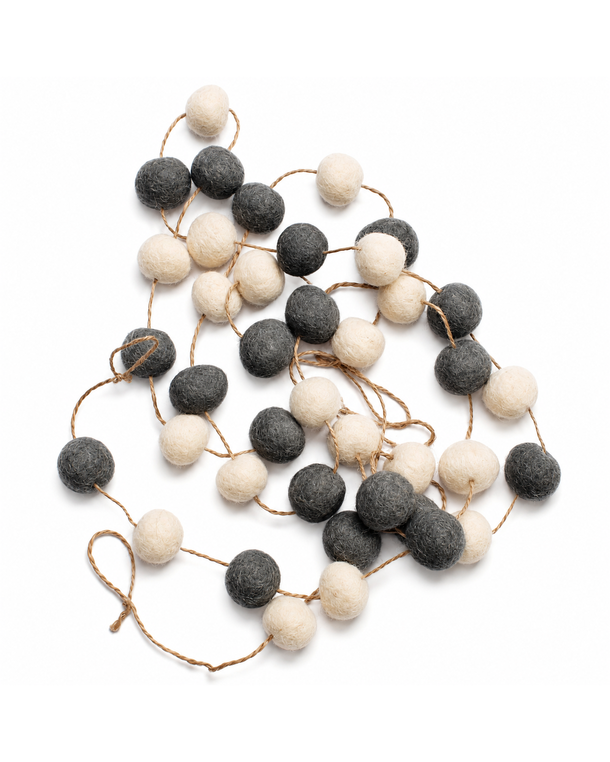 Felt Pom Pom Micro Garland Set Of 4