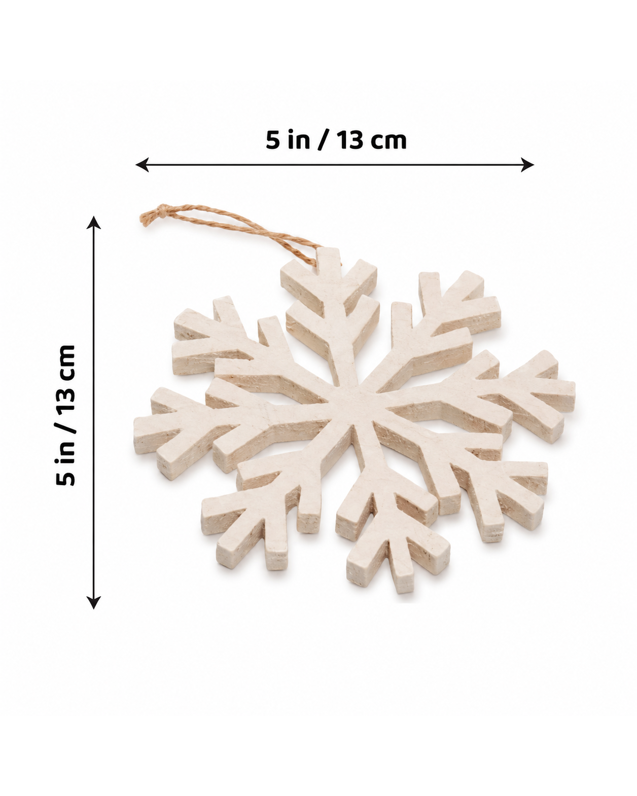 Felt Snowflake Ornament Set of 2 hanging ornament