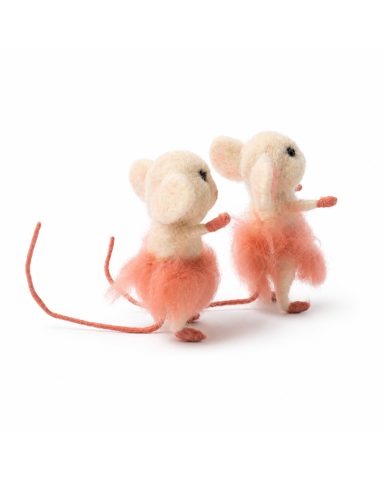 Wool Felt Doe with Skirt (Set of 2)