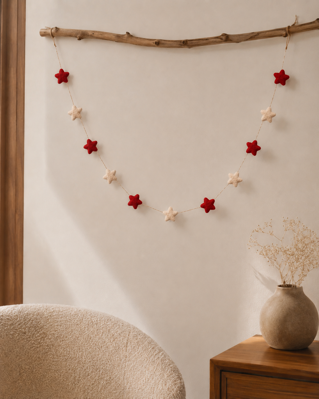 New Zealand Wool Mini Star Garland
