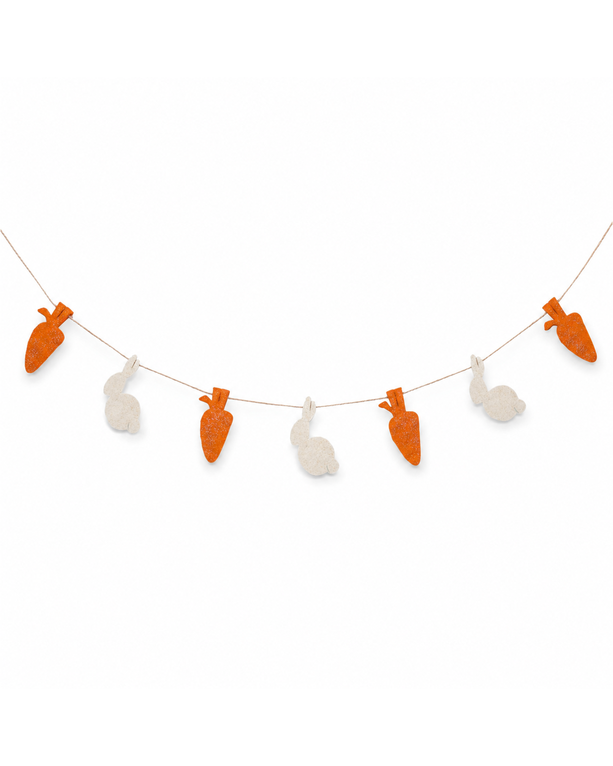 Felt Easter Bunny And Carrot Garland