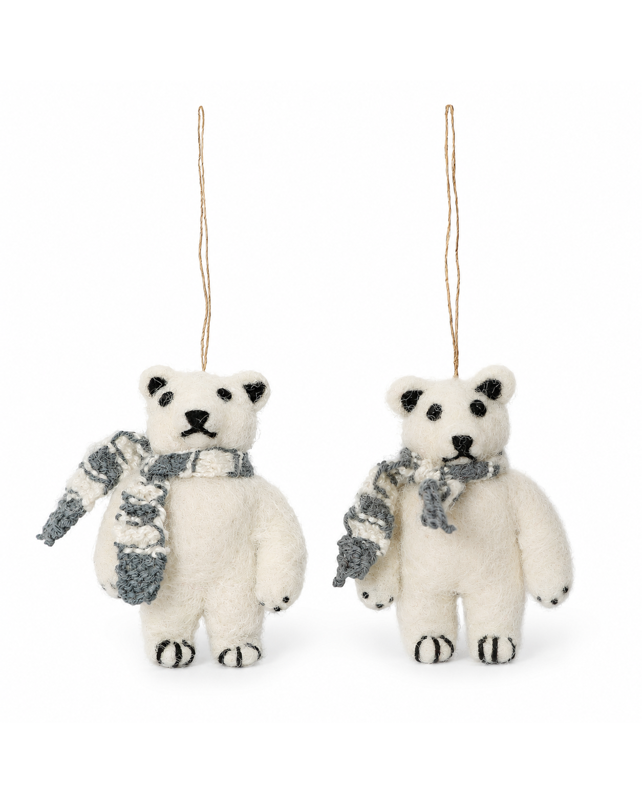 Polar Bear (Set Of 2) hanging ornament