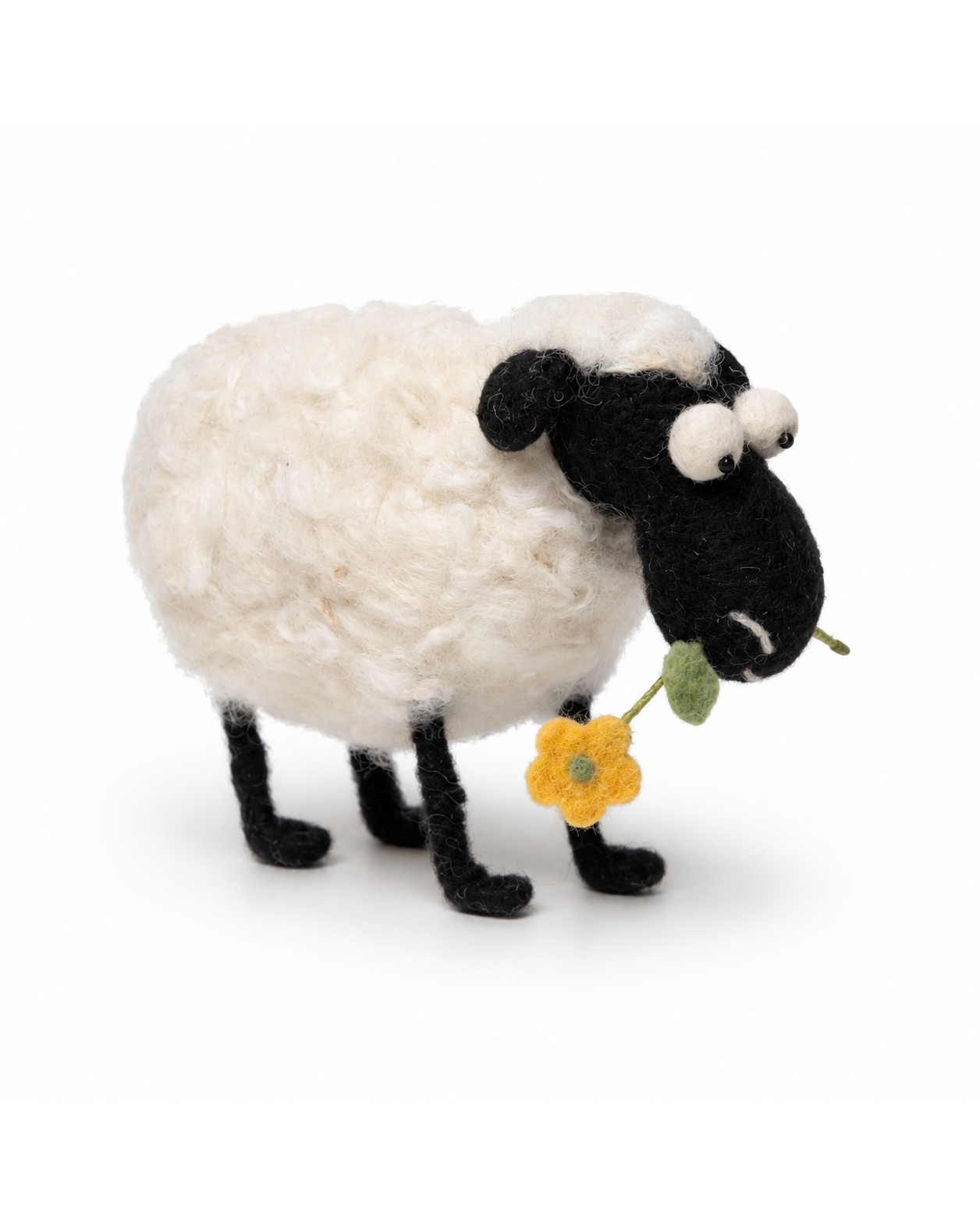 Felt Valais Blacknose Sheep ornament