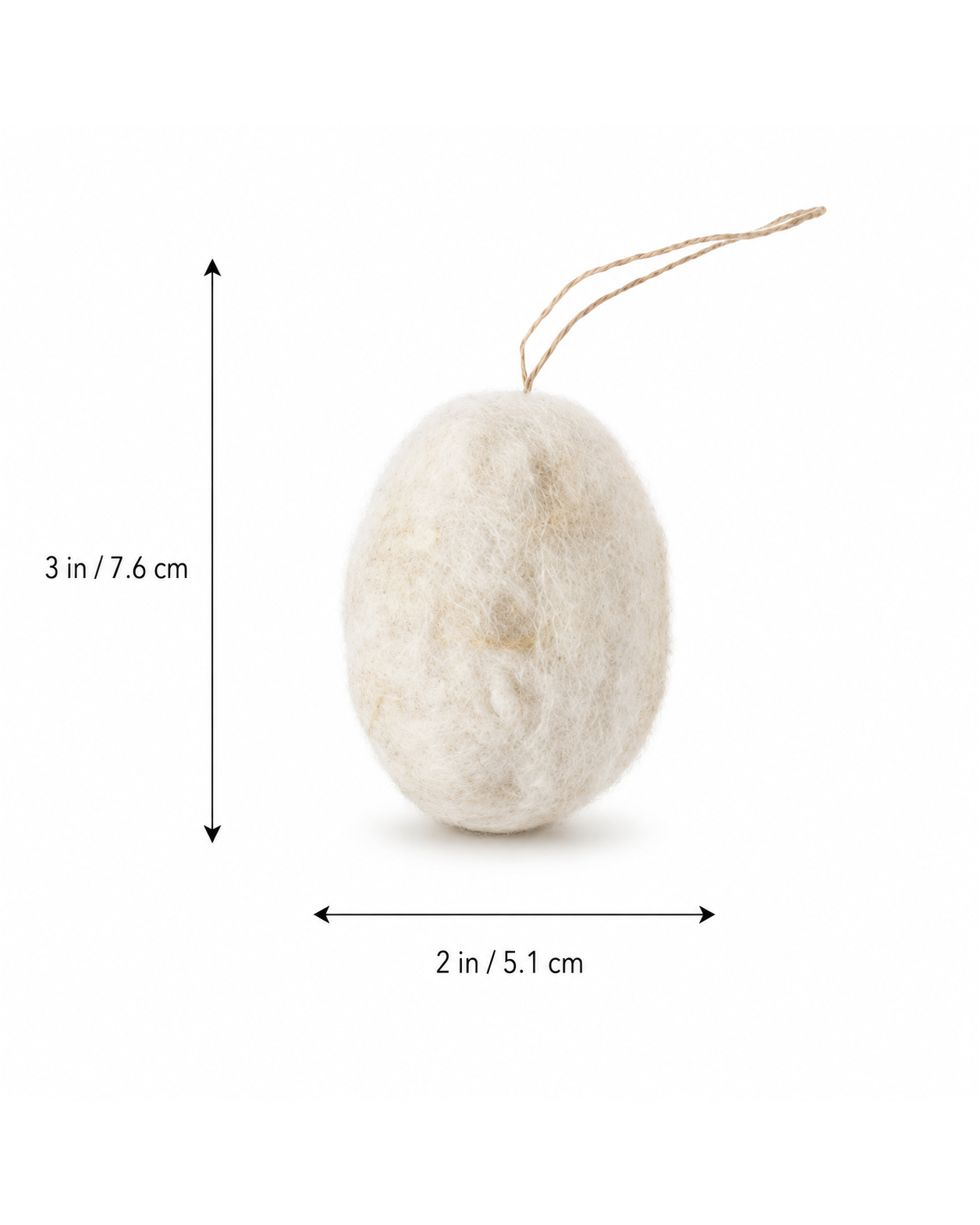 Felt Hanging Egg Set of 2 hanging ornament