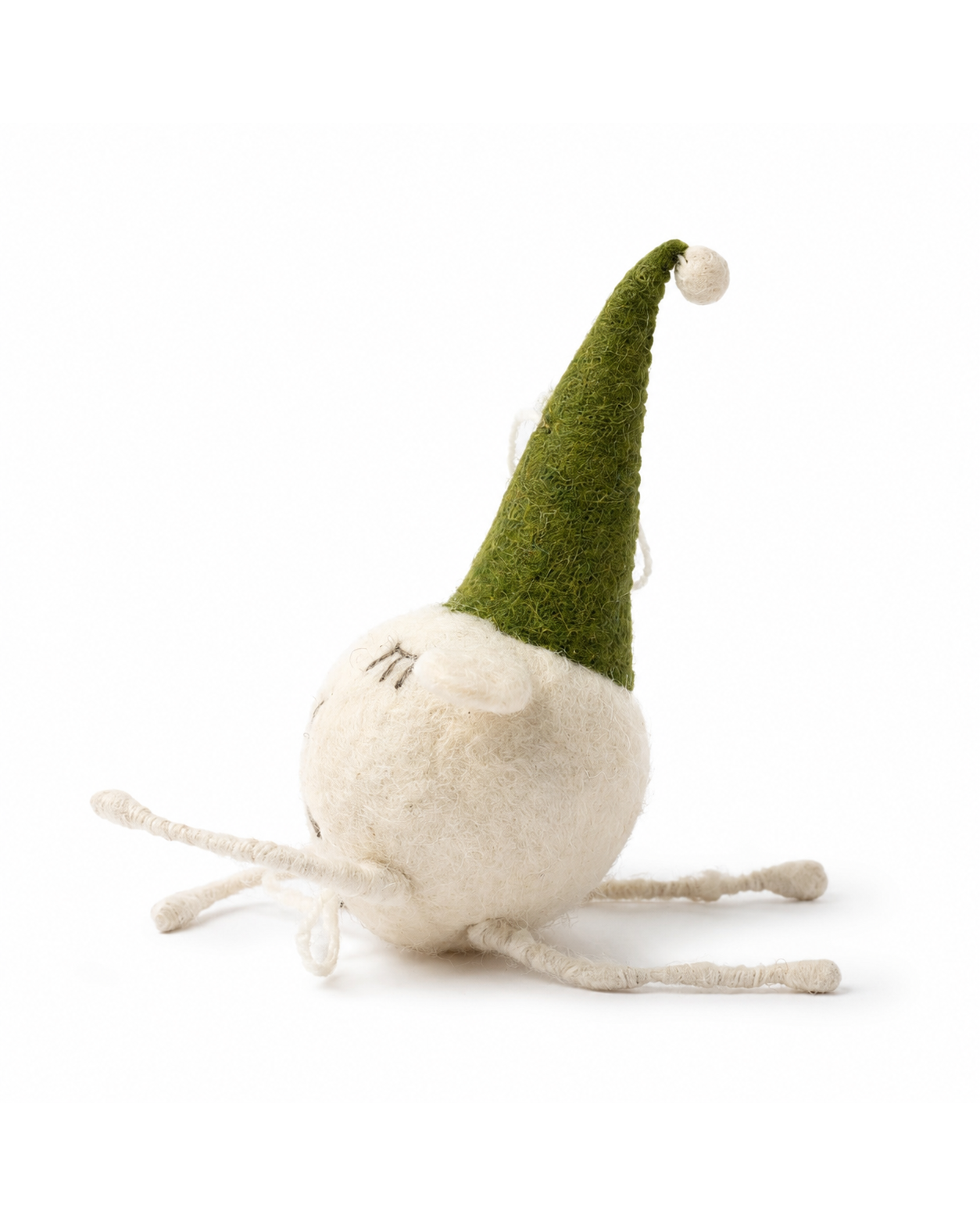Felt Bauble Mouse With Cap