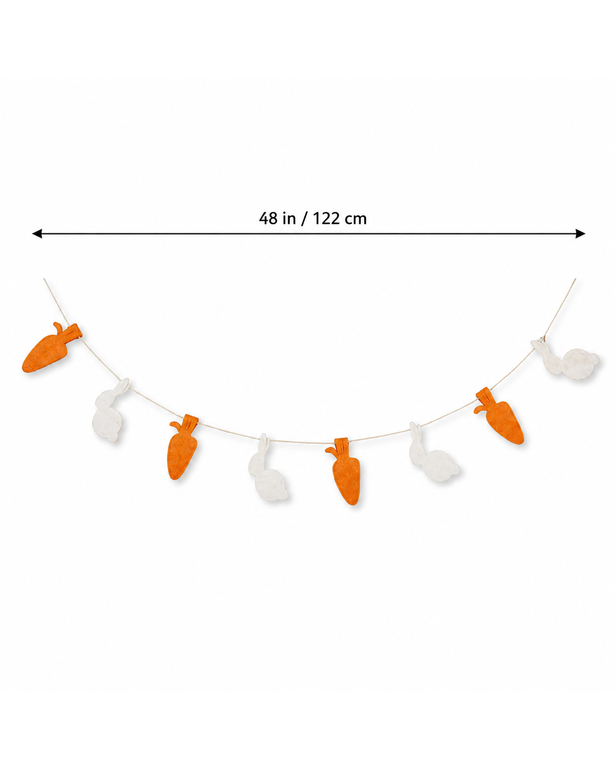 Felt Easter Bunny And Carrot Garland