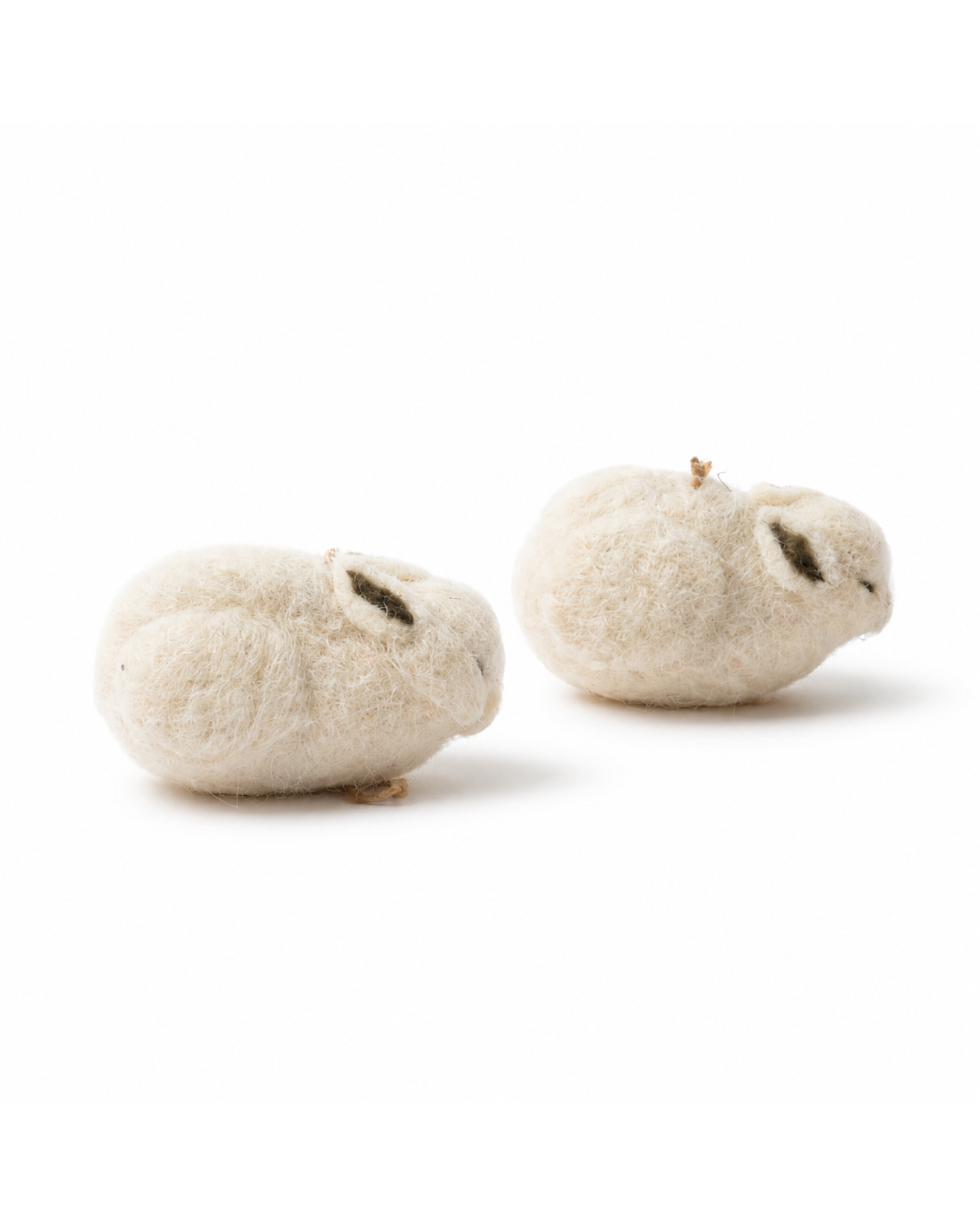 Felt Easter Puffy Rabbits, Set of 2