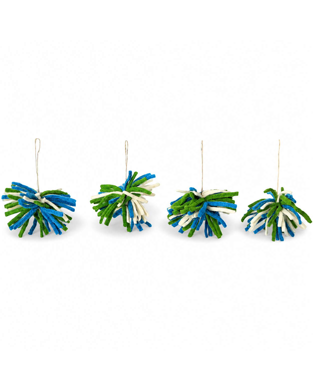 Chindi Bauble Ornaments Set of 4 hanging ornament