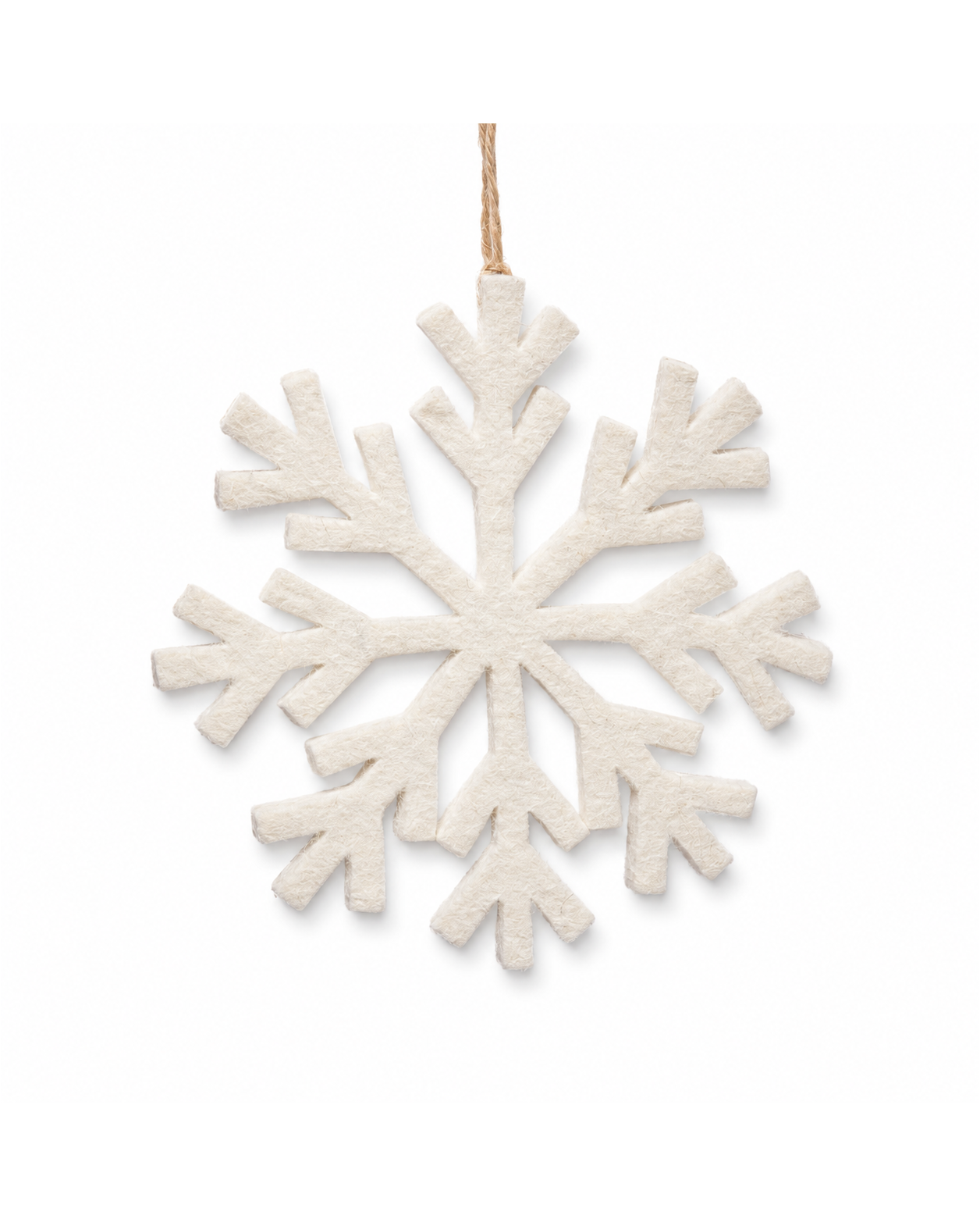 Felt Snowflake Ornament Set of 2 hanging ornament