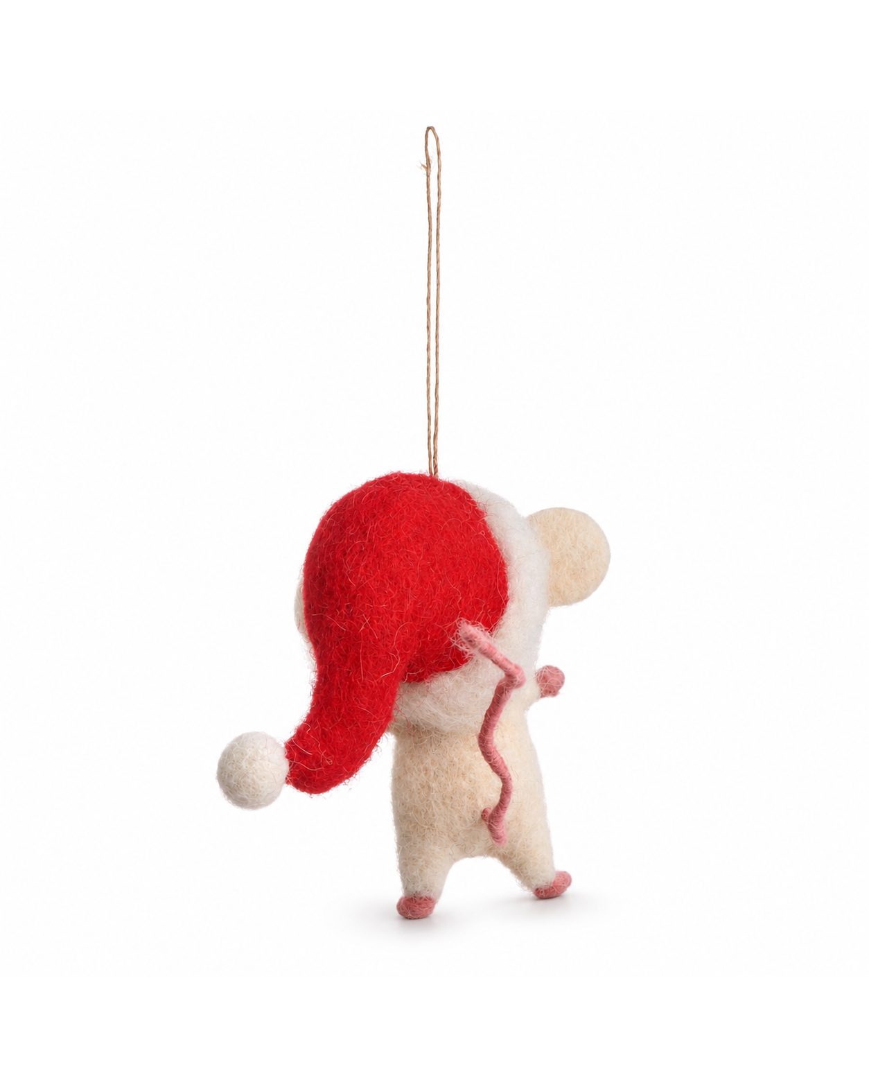 Elf Christmas Mouse hanging ornament