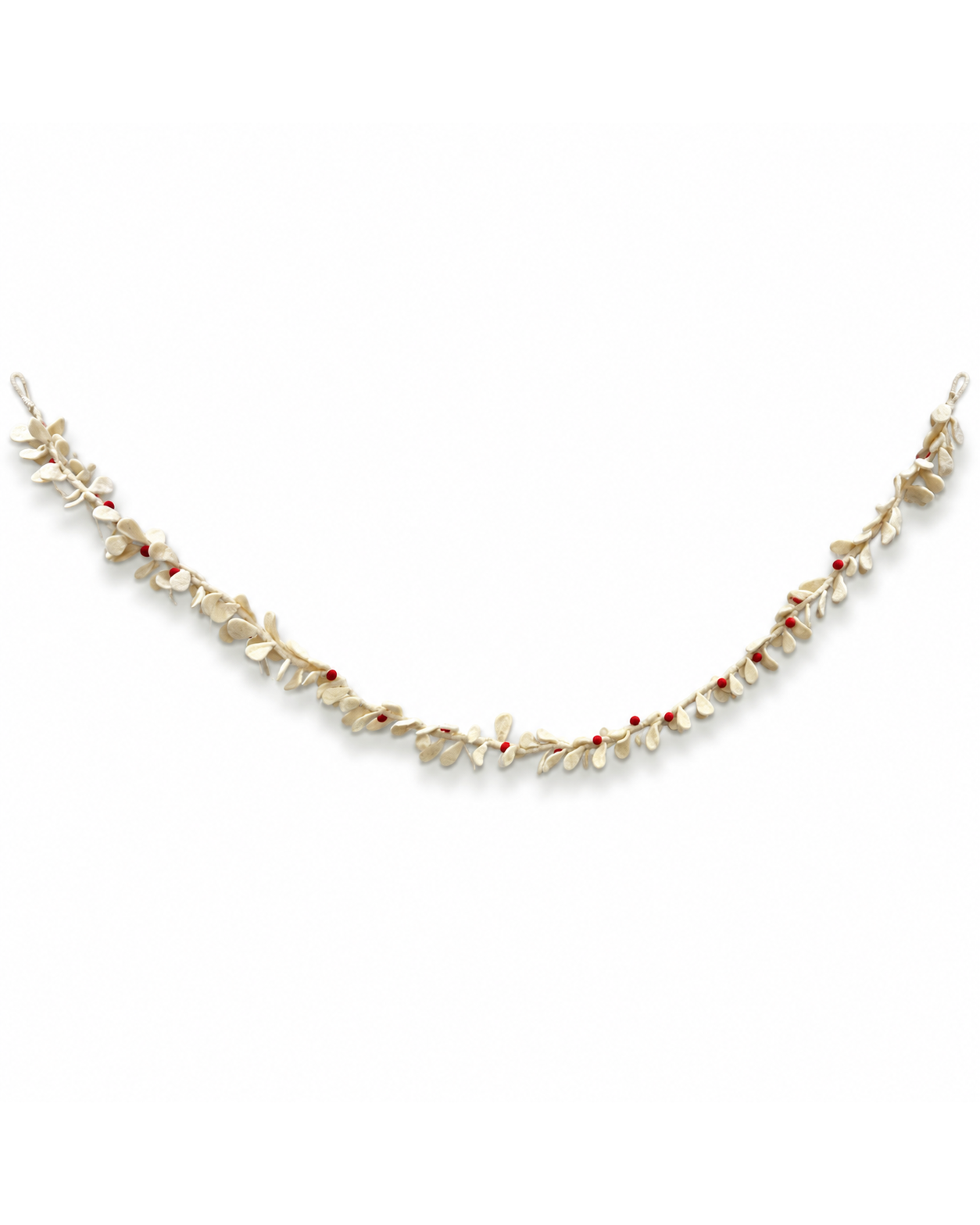 Mistletoe Wreath Garland- White