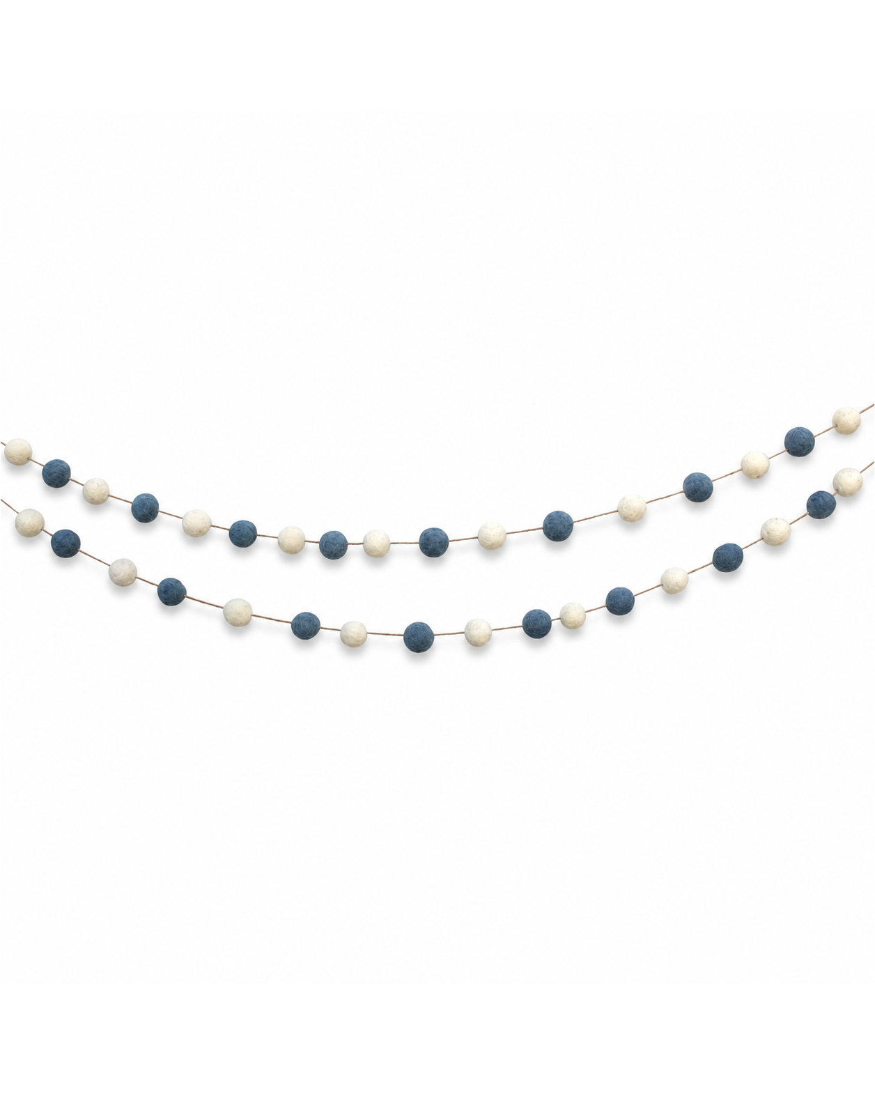 Pom Pom Felt Garland Set Of 2