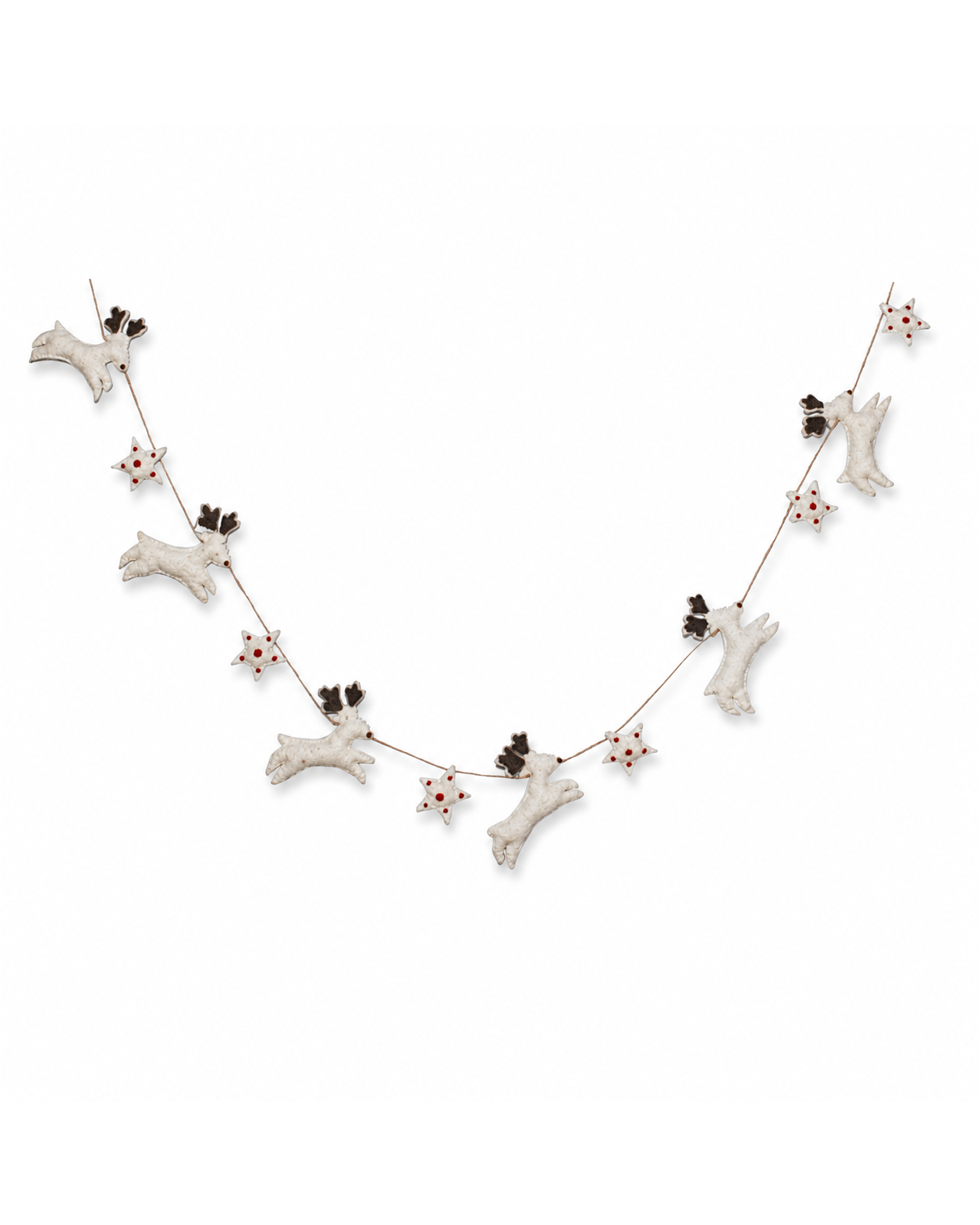 Felt Reindeer And Star Garland Large Size 
