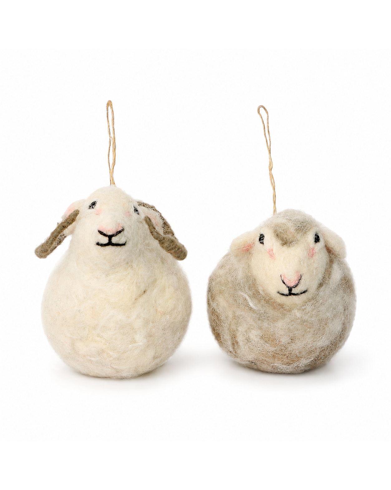 Sheep And Ram Bauble Ornament (Set Of 2) hanging ornament