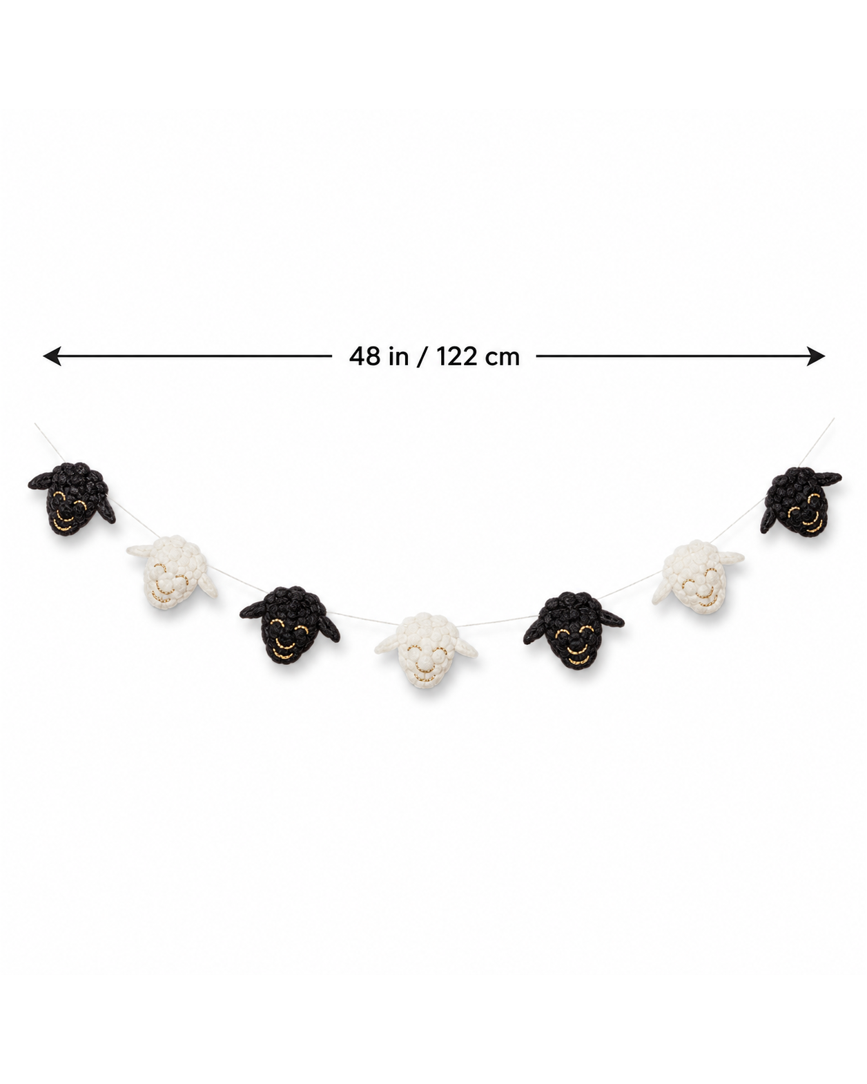 Felt Easter Sheep Garland