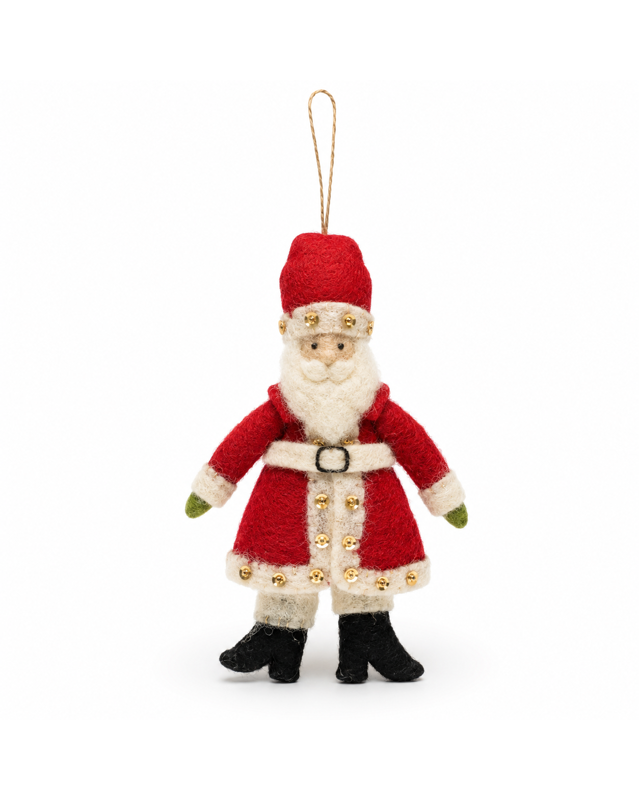 Wool Felt Christmas Santa Claus Ornament