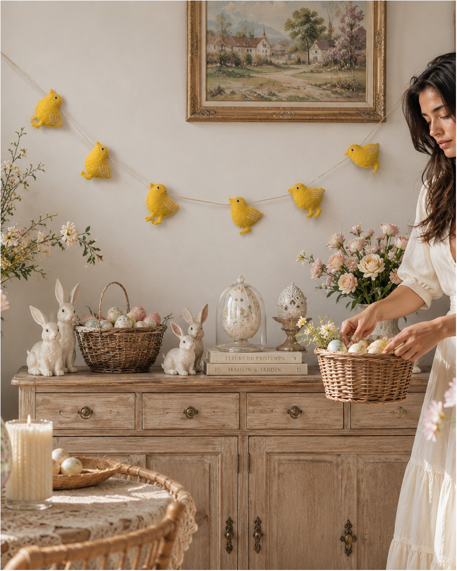 Felt Easter Chicks Garland 