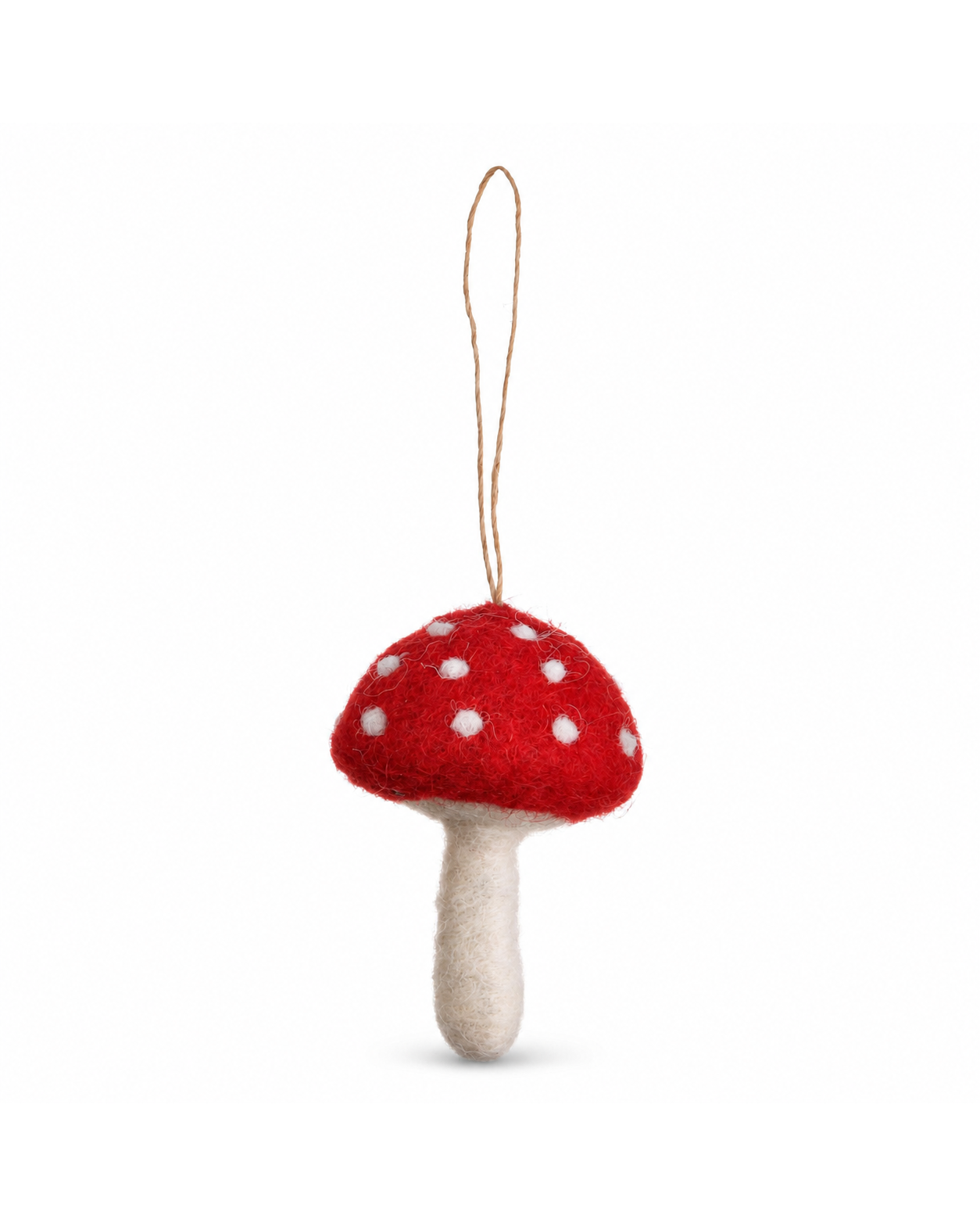 Small Mushroom Ornament Set of 4 hanging ornament