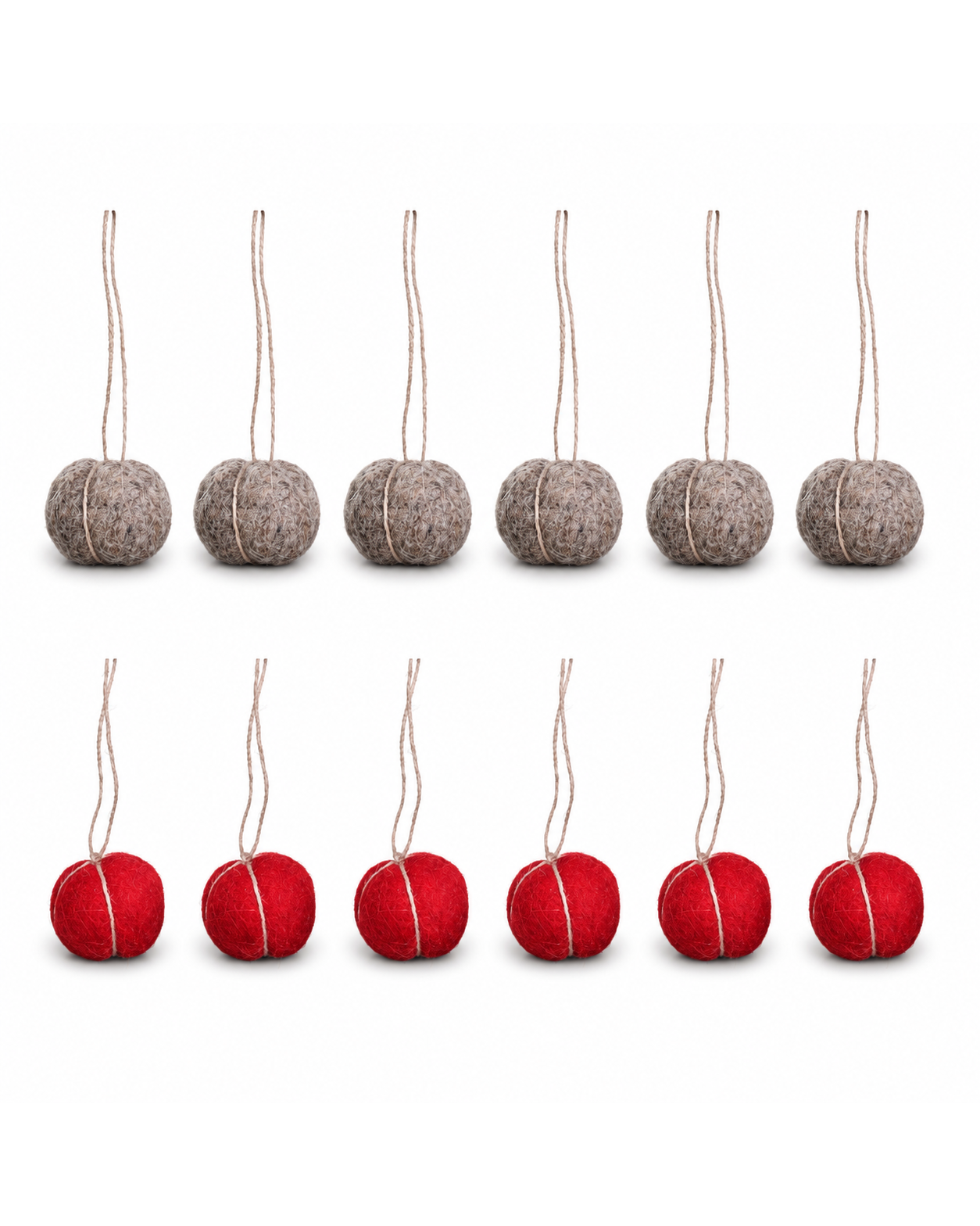 New Zealand Wool Gift Box Set of 12 hanging ornament