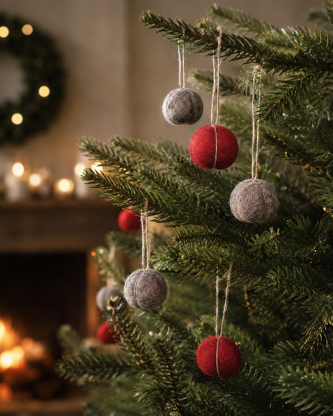 New Zealand Wool Gift Box Set of 12 hanging ornament