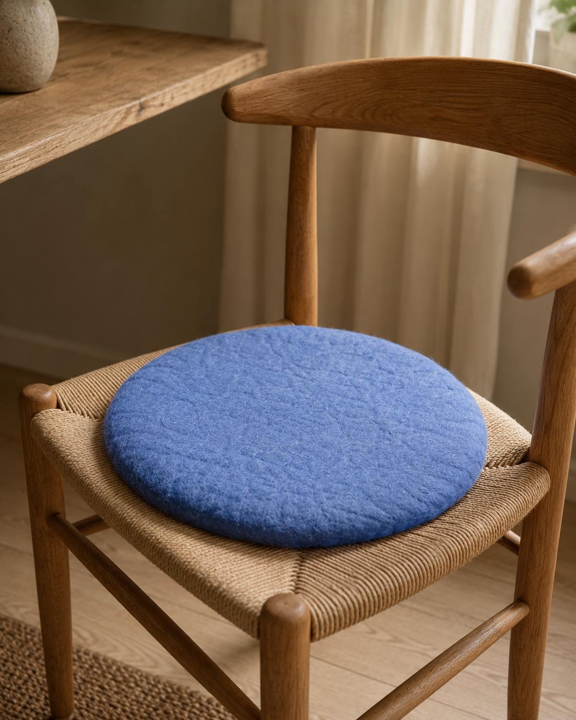 Felt NZ Wool Seat Pad, Indigo