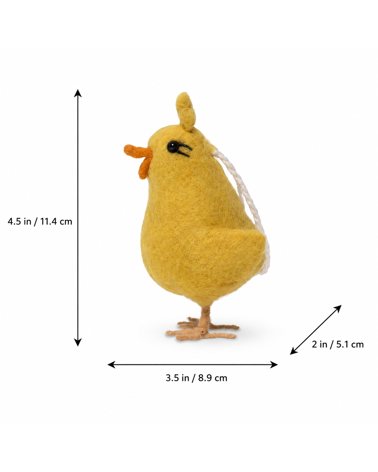 Felt Hanging Chick (Yellow) hanging ornament