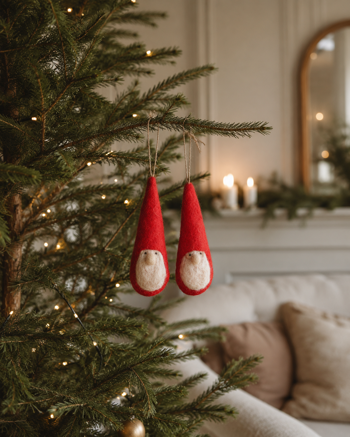 Felt Doll Christmas Ornament