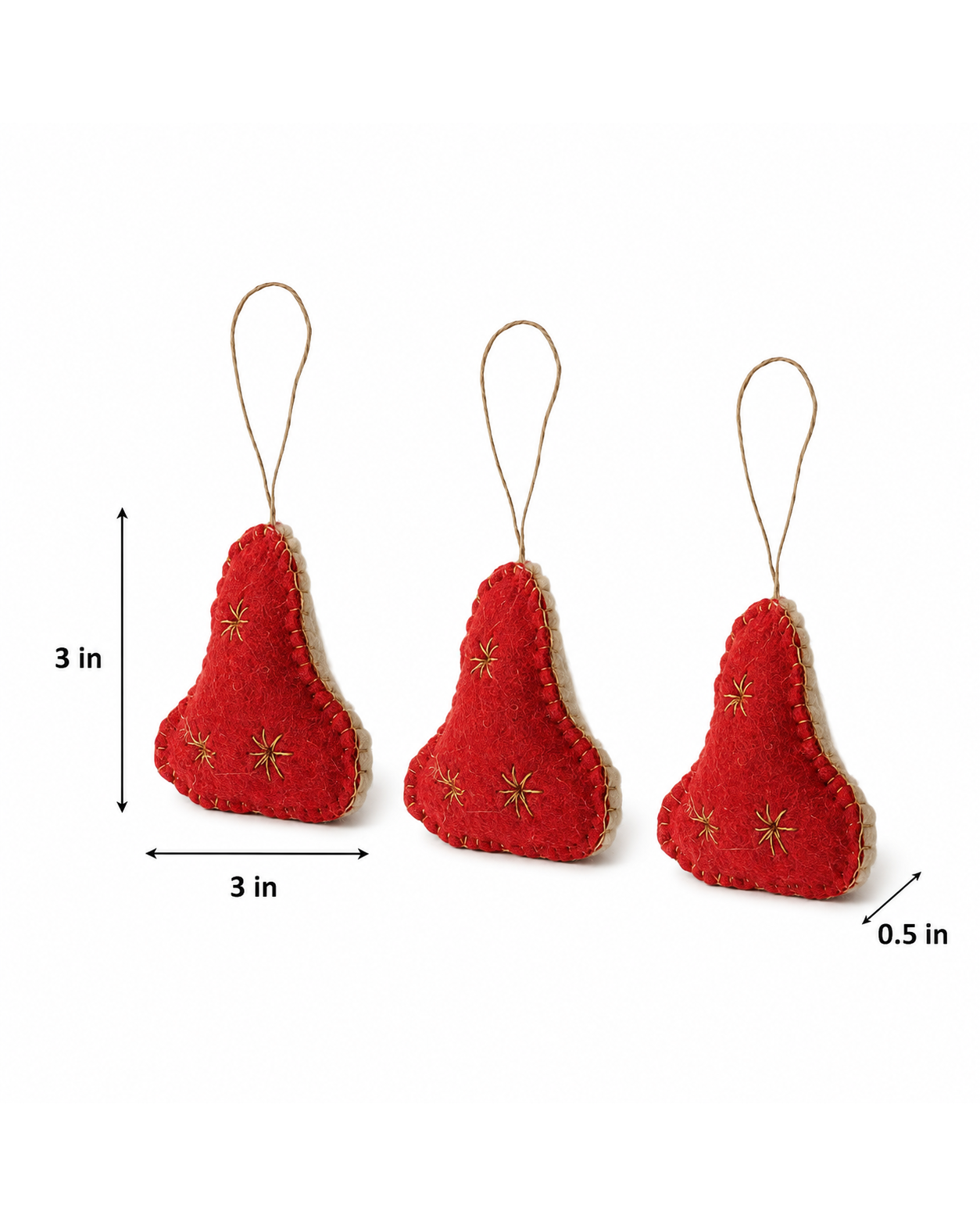 Jingle Bells (Set Of 3) hanging ornament